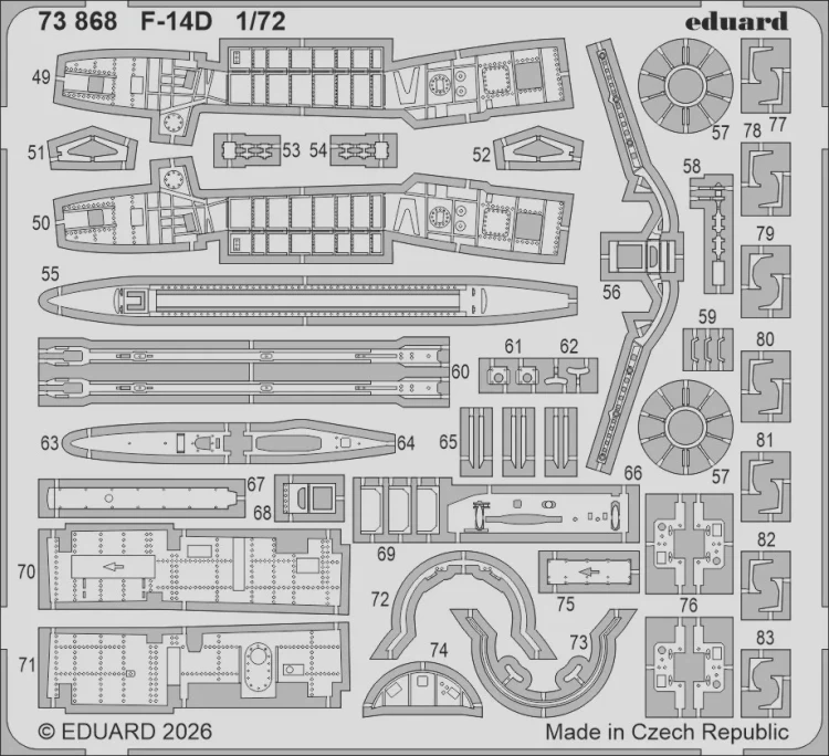 Eduard 73868 SET F-14D (TAM) 1/72