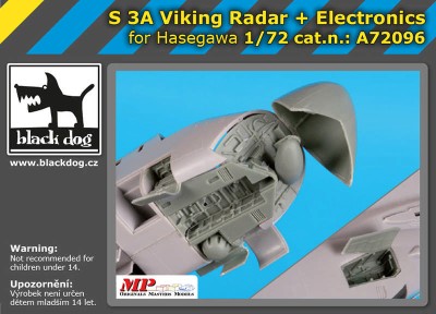 Blackdog A72096 S 3A Viking radar +electronics (HAS) 1/72