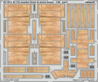 Eduard 491072 SET B-17G wooden floors & ammo boxes (HKM)