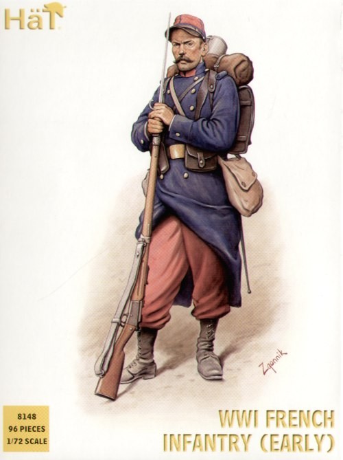 HAT 8148 WWI French Infantry 1914 (may be in generic boxing) 1/72