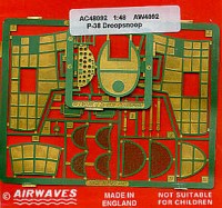 Airwaves (etched) AEC48092 Lockheed P-38 Lightning Droop snoot 1/48