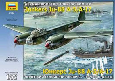 Звезда 7284 Самолет Юнкерс 88А17/А5 1/72