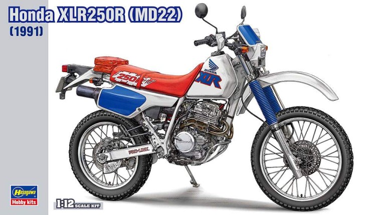 Hasegawa 21518 Мотоцикл Honda XLR250R (MD22) (1991) 1/12