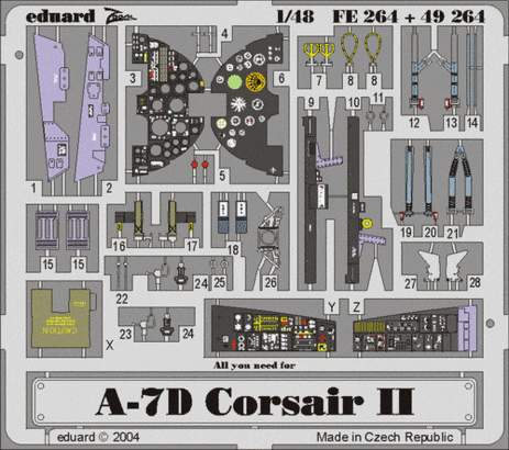 Eduard FE264 A-7D HAS