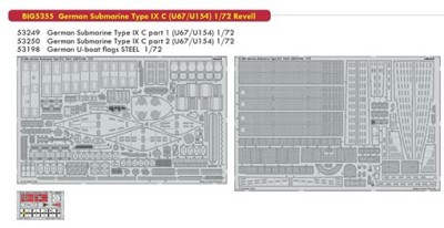 Eduard BIG05355 1/350 German Submarine Type IX C (U67/U154) (REV)