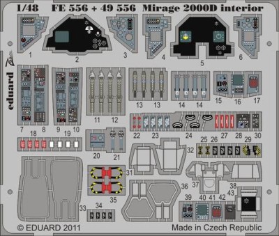 Eduard FE556 Mirage 2000D interior S.A.