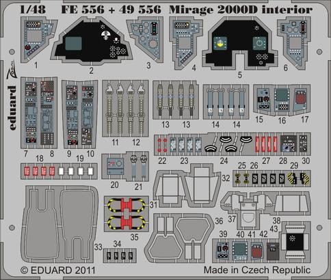 Eduard FE556 Mirage 2000D interior S.A.