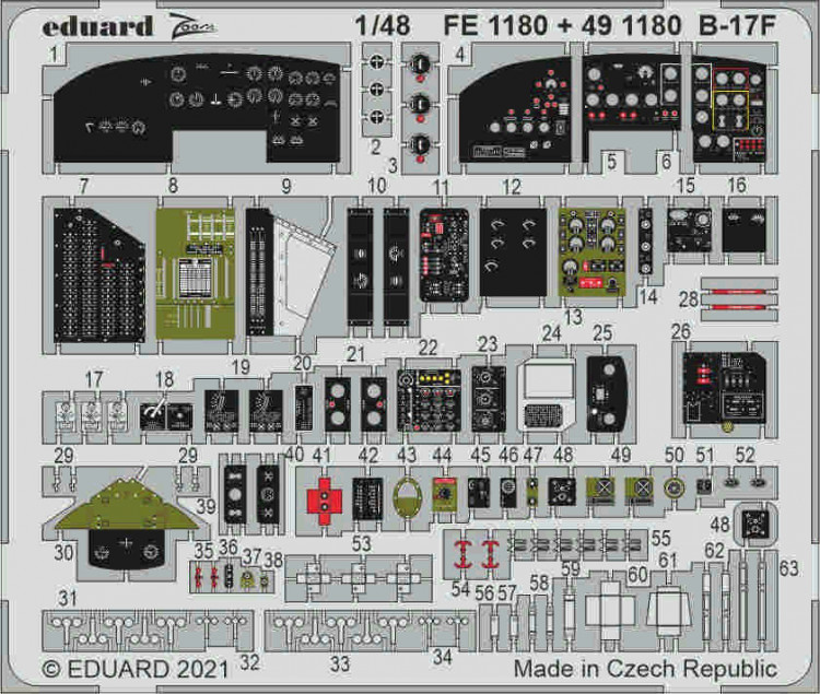 Eduard FE1180 B-17F (HKM) 1/48