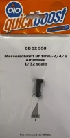Quickboost 32358 Bf 109G-2/4/6 air intake (REV) 1/32