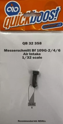 Quickboost 32358 Bf 109G-2/4/6 air intake (REV) 1/32