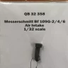 Quickboost 32358 Bf 109G-2/4/6 air intake (REV) 1/32