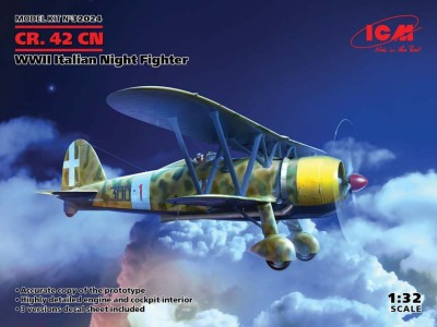 ICM 32024 CR. 42CN итальянский ночной истребитель II МВ 1/31 1/32