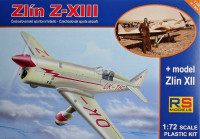Rs Model 92043 Zlin-XIII (+ Zlin-XII Prototype) 1/72