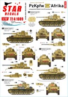 Star Decals 72-A1089 Panzer in the Desert # 5. Pz.Kpfw.IV Ausf.D/E/F1, in North Africa 1/72