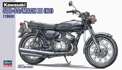 Hasegawa 21510 Bk10 Kawasaki 500-Ss/Mach Iii 1/12