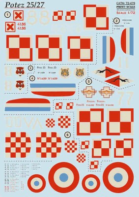 Print Scale C72479 Potez 25/27 (wet decal) 1/72