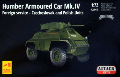 Attack Hobby 72940 Humber Armoured Car Mk.IV (Czechosl.&amp;Polish) 1/72