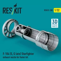 Reskit U32208 F-104 S, G late Starfighter exh.nozzle (ITAL) 1/32