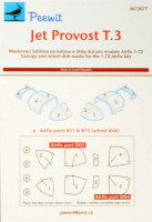 Peewit PW-M72077 1/72 Canopy mask Jet Provost T.3 (AIRFIX)