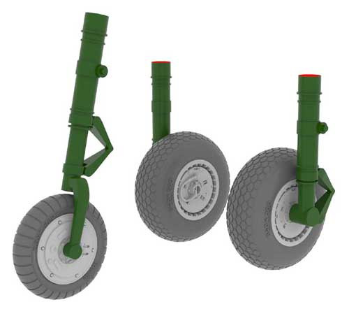 Eduard 632031 Me 262 wheels