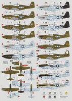 Dk Decals 72081 23rd Fighter Group 1944-45, part 1 (15x camo) 1/72