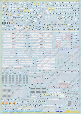 Begemot Decals 72-041 Cухой Су-24 технические надписи 1/72