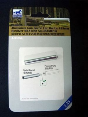 Bronco AB3554 Aluminium GunBarrel For the US155mm 1/35