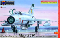 Kovozavody Prostejov 72086 MiG-21R 'Fishbed H' European Users (4x camo) 1/72