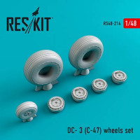 Reskit RS48-0214 DC-3 (C-47) wheels (HAS/MONO/REV) 1/48