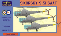 Lf Model P7243 1/72 Sikorsky S-51 SAAF (3x camo)