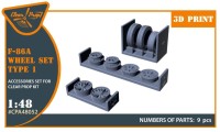 Clear Prop CPA48052 F-86A wheel set type 1 (CLPR) 1/48