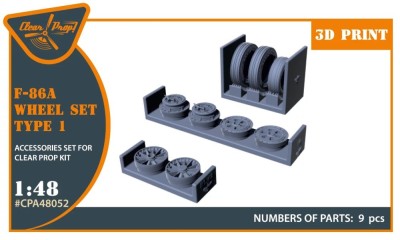 Clear Prop CPA48052 F-86A wheel set type 1 (CLPR) 1/48