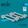 Reskit 72372 R-73 missiles (MiG-29, Su-27) (4 pcs.) 1/72