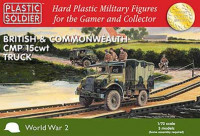 Plastic Soldier WW2V20024 1/72nd British and Commonwealth CMP 15cwt trucks