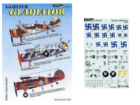 AML AMLD72001 Декали Gloster Gladiator (re-edition) 1/72