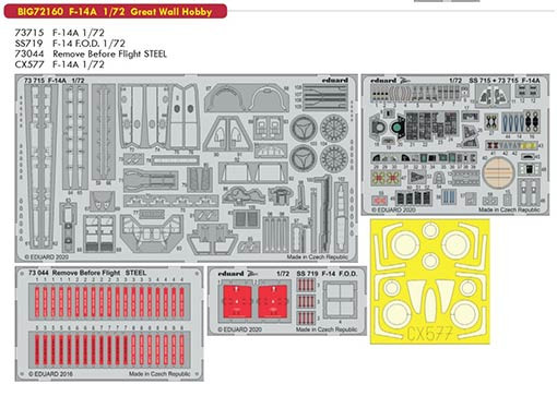 Eduard BIG72160 1/72 F-14A (G.W.H.)