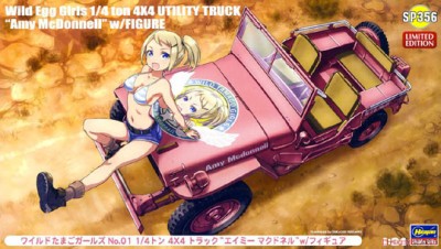 Hasegawa SP356 Wild Egg Girls No.01 1/4t 4x4 Truck &quot;Amy MacDonnell&quot; w/Figure 1/24
