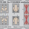 Eduard FE889 Su-17/22UM3K seatbelts STEEL 1/48