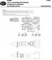 New Ware NWA-M0547 1/72 Mask F-104 J/G/S,CF-104 Starfighter BASIC
