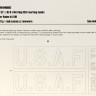 New Ware NWA-M0092 Mask L-19/O-1 Bird Dog USAF markings (RDN) 1/32