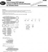 New Ware NWA-M0380 1/48 Mask P-40E/K/K-10 Warhawk EXPERT (HAS)