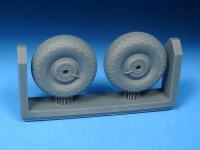 Barracuda Studios BCR72466 de Havilland Mosquito Late Mainwheels - Block Tread 1/72