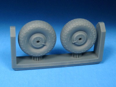 Barracuda Studios BCR72466 de Havilland Mosquito Late Mainwheels - Block Tread 1/72