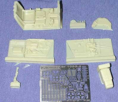 Aires 2001 Bf 109G-6 cockpit set 1/32