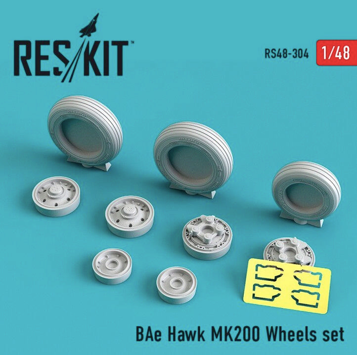 Reskit RS48-0304 BAe Hawk MK200 Wheels set Hobby Boss 1/48