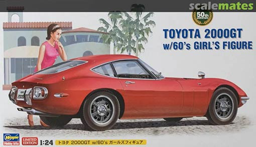 Hasegawa 52166 Автомобиль TOYOTA 2000GT w/GIRL'S FIGURE 1/24