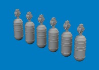 Eduard 672396 BRASSIN WWII USAAF oxygen cylinder A-6 PRINT 1/72