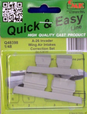CMK Q48398 A-26 Invader Wing Air Intakes correction set 1/48