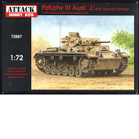 Attack Hobby 72887 PzJpfw III Ausf.J /with spaced armour 1/72