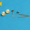 Aber 35 L-223 Set of 2 barrels for Soviet tank 7,62mm DT machine gun 1/35
